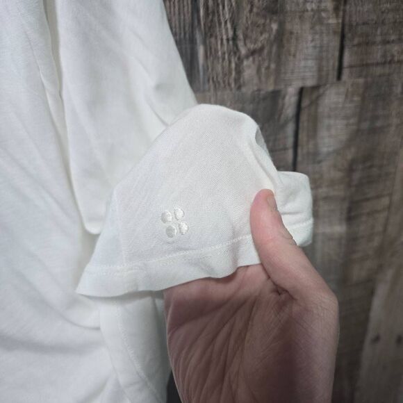 Sweaty Betty White Athletic Lounge Tank Top - Picture 3 of 6